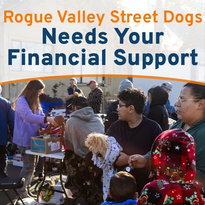 Rogue Valley Street Dogs Needs Your Financial Support